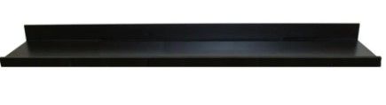 Photo 1 of *SEE last picture for damage* 
inPlace 60 in. W x 4.5 in. D x 3.5 in. H Black MDF Large Picture Ledge Floating Wall Shelf
