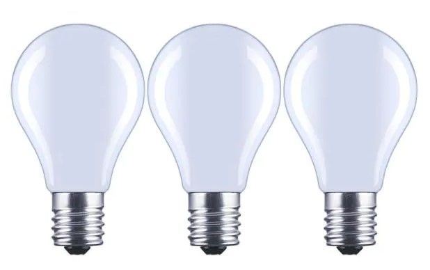 Photo 1 of 60-Watt Equivalent A15 Dimmable Appliance Fan Frosted Glass Filament LED Vintage Edison Light Bulb Soft White (3-Pack)
2 BOX BUNDLE