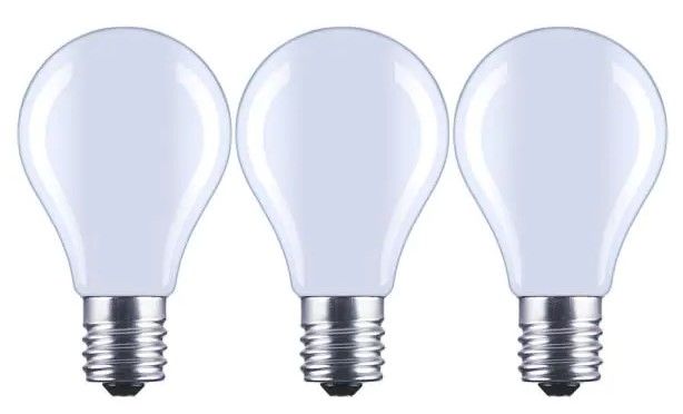 Photo 1 of 60-Watt Equivalent A15 Dimmable Appliance Fan Frosted Glass Filament LED Vintage Edison Light Bulb Daylight (3-Pack)
2 pack bundle