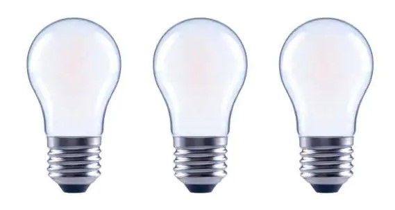 Photo 1 of 40 Watt Equivalent A15 Dimmable Frosted Glass Decorative Filament LED Vintage Edison Light Bulb Soft White (3-Pack)
