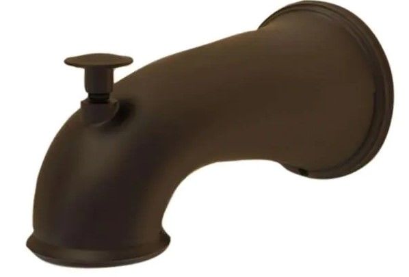 Photo 1 of 5-1/2 in. Decorative Tub Spout in Oil Rubbed Bronze
