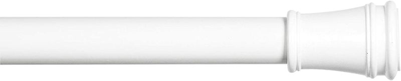 Photo 1 of 
Kenney Rogers No Tools Tension Window Curtain Rod, 48-84, White
Size:48-84