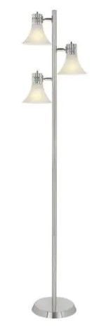 Photo 1 of 64.5 in. Brushed Nickel Floor Lamp
by
Hampton Bay