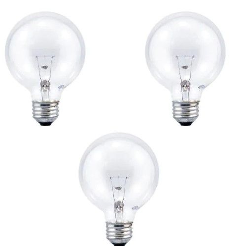 Photo 1 of 40-Watt G25 Globe Double Life Incandescent Clear Light Bulb in 2700K Soft White Color Temperature (3-Pack) (3 PACKS)