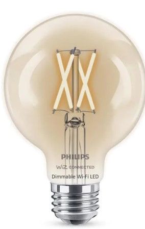 Photo 2 of 40-Watt Equivalent ST19 Dimmable Clear Glass Filament Vintage Edison LED Light Bulb Daylight (2-Pack) AND Soft White G25 LED 40-Watt Equivalent Dimmable Smart Wi-Fi Wiz Connected Wireless Light Bulb