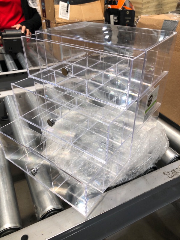 Photo 2 of 3 Tier Clear Acrylic Cosmetic Organizer Drawer Wholesale Acrylic Makeup Organizer
