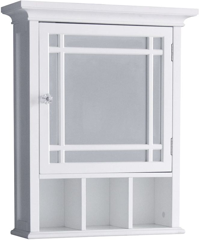 Photo 1 of Elegant Home Fashions Neal Bathroom Cabinet, One Size, White
