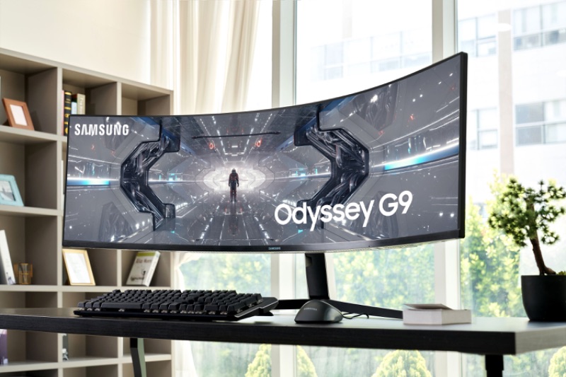 Photo 1 of Samsung -49" Odyssey G9 Gaming Monitor - LC49G95TSSNXZA