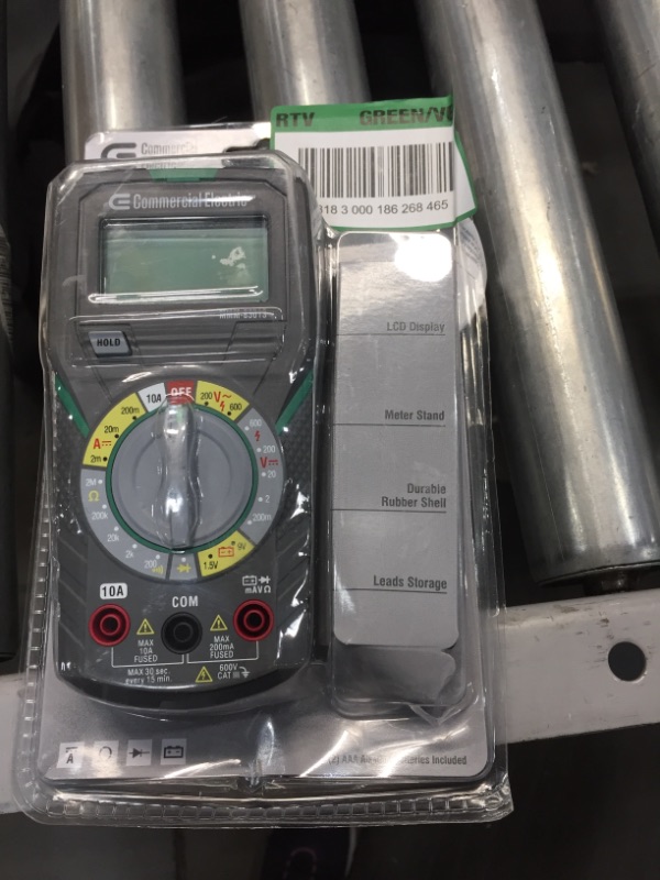 Photo 1 of Commercial Electric Manual Ranging Multimeter
