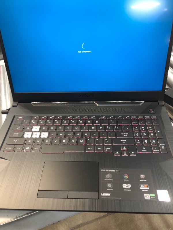 Photo 1 of ASUS TUF Gaming F17 Gaming Laptop, 17.3” 144Hz FHD IPS-Type Display, Intel Core i5-10300H, GeForce GTX 1650 Ti, 8GB DDR4, 512GB PCIe SSD, RGB Keyboard..