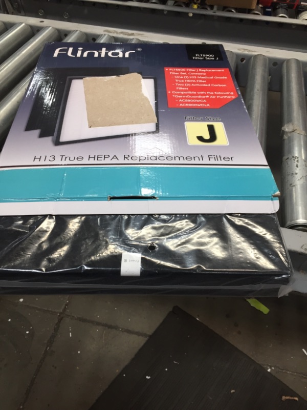 Photo 2 of 
Flintar FLT5900 Premium H13 True HEPA Replacement Filter J, Compatible with GermGuardian Air Purifier AC5900WCA and AC5900WDLX, Medical Grade H13 True HEPA.