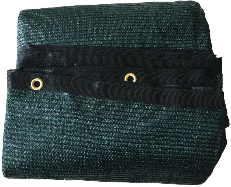 Photo 1 of  70% Green Shade Cloth Taped Edge with Grommets (unknown length)
