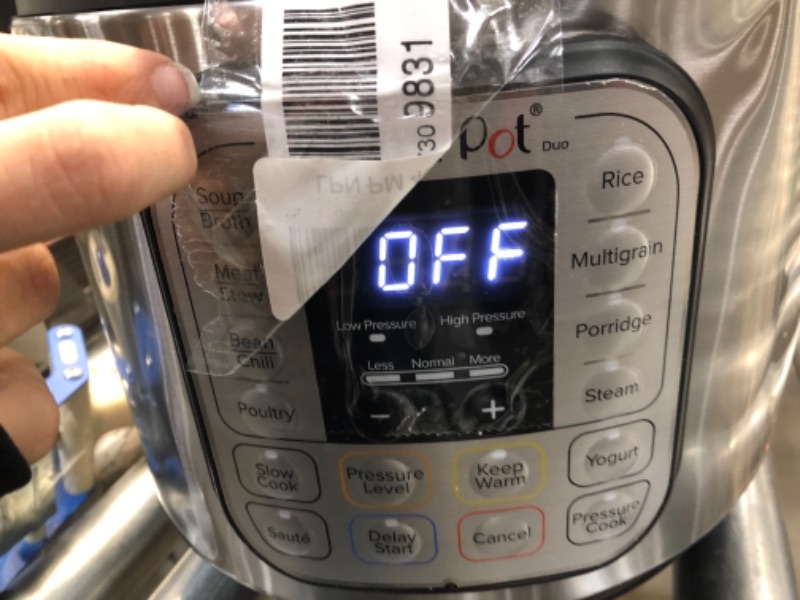 Photo 2 of missing nob for vent**
Instant Pot DUO80 8 Qt 7-in-1 Multi- Use Programmable Pressure Cooker
