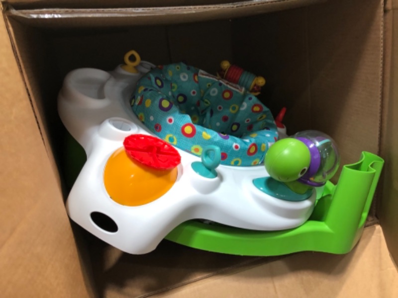 Photo 3 of Bright Starts 2 in 1 Laugh & Lights Activity Gym and Saucer, Green
parts only; missing some pieces 