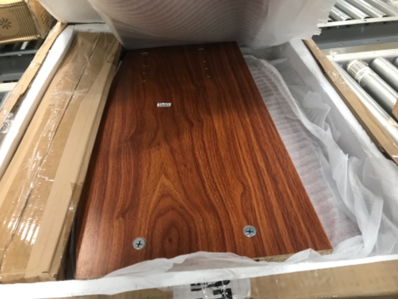 Photo 1 of Techni Mobili Complete Computer Workstation Desk With Storage, Mahogany, 48" W x 22" D x 34" H
