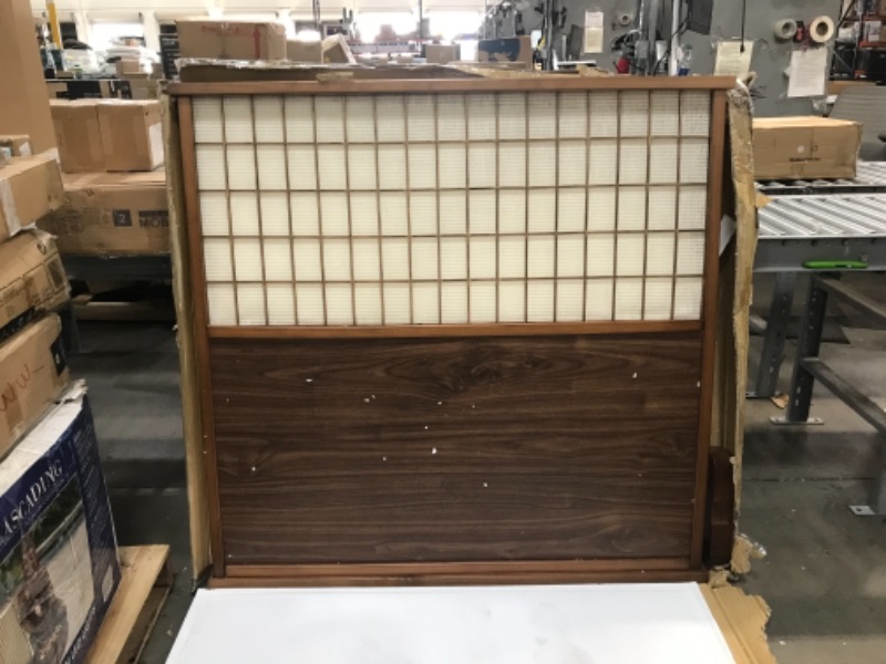 Photo 1 of 48.5 in. Mahogany Room Partition Divider
