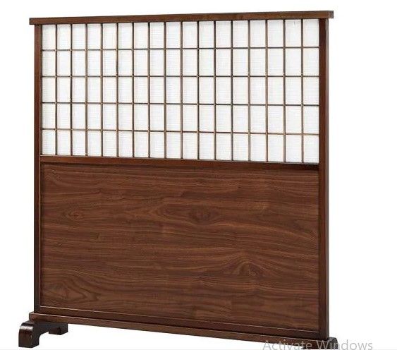 Photo 1 of 48.5 in. Mahogany Room Partition Divider
