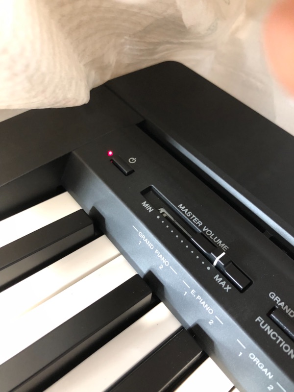 Photo 1 of Yamaha P71 88-Key Weighted Action Digital Piano with Sustain Pedal and Power Supply
