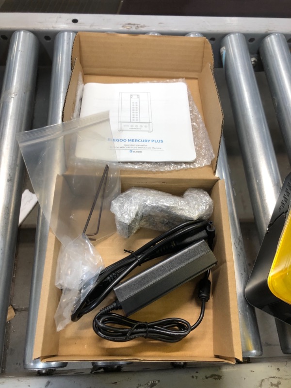Photo 4 of ELEGOO Mercury Plus 2 in 1 Washing and Curing Machine for Mars Photon S Photon Mono LCD SLA DLP 3D Printed Models Resin UV Curing Box with Rotary Curing Turntable and Washing Bucket
