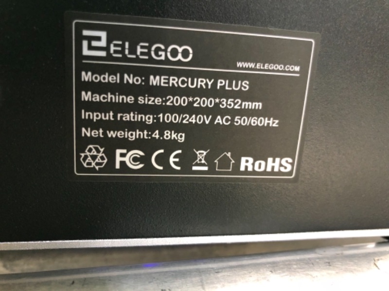 Photo 6 of ELEGOO Mercury Plus 2 in 1 Washing and Curing Machine for Mars Photon S Photon Mono LCD SLA DLP 3D Printed Models Resin UV Curing Box with Rotary Curing Turntable and Washing Bucket
