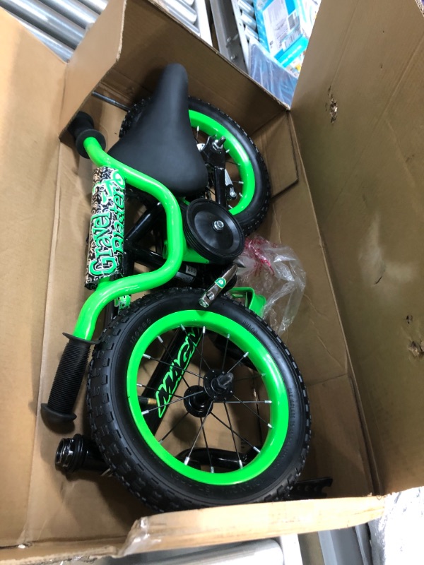 Photo 1 of Dynacraft Children's Deluxe Magna Gravel Blaster Beginner Street Bike with Removable Training Wheels, 12-Inch