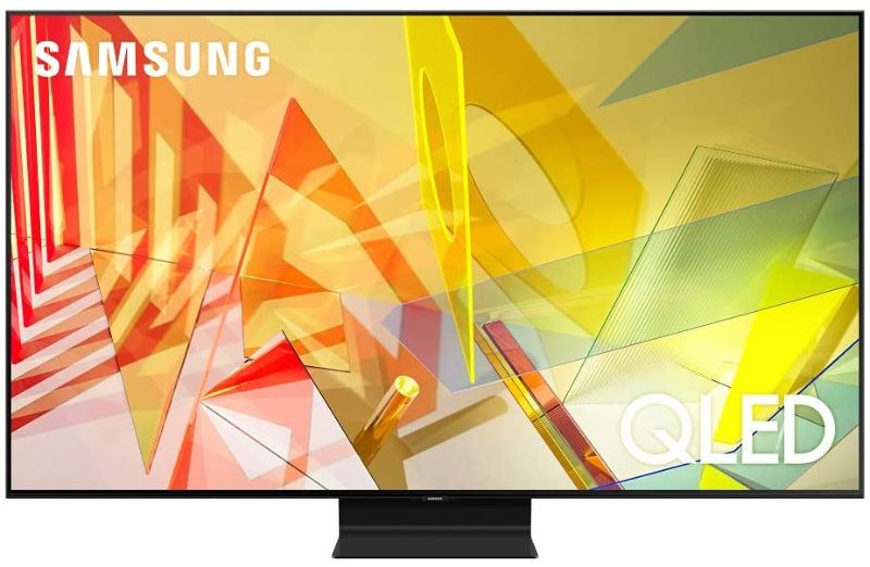 Photo 1 of SAMSUNG 55-inch Class QLED Q90T Series - 4K UHD Direct Full Array 16X Quantum HDR 12X Smart TV with Alexa Built-in (QN55Q90TAFXZA, 2020 Model)
