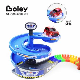 Photo 1 of boley Building Block Rails with Spiral Ramp, Arch Bridge, Toy Jeep and More! 96pc
