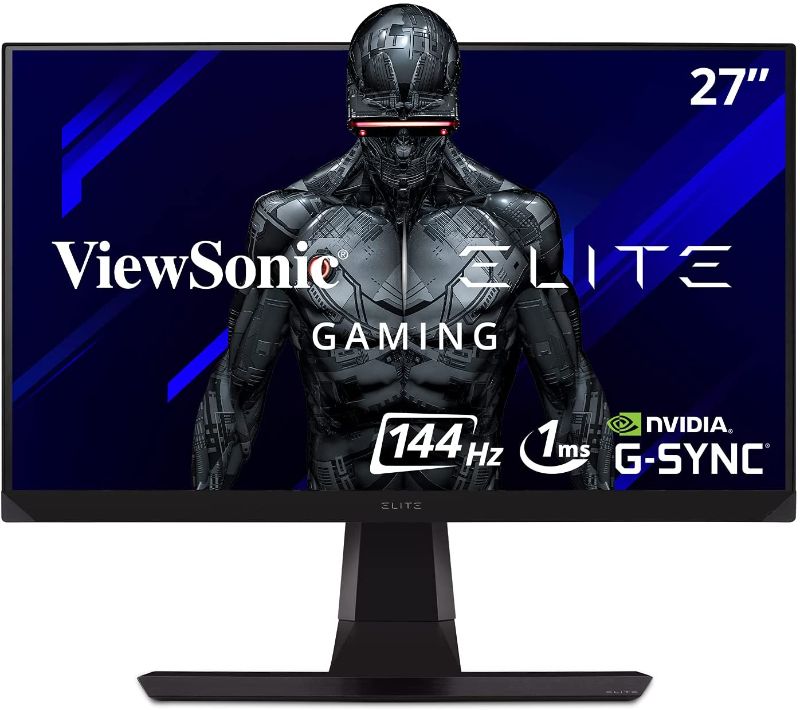 Photo 1 of ViewSonic ELITE XG270QG 27 Inch 1ms 1440p 144hz (165Hz OC) GSYNC Gaming Monitor with IPS Nano Color Elite Design Enhancements and Advanced Ergonomics for Esports
