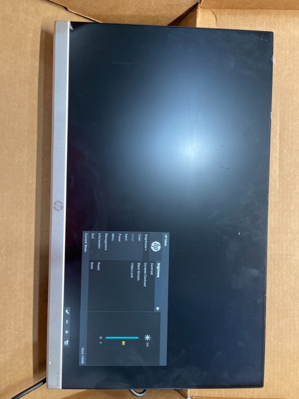 Photo 1 of HP 24mh FHD Monitor - Computer Monitor with 23.8-Inch IPS Display (1080p) - Built-In Speakers and VESA Mounting - Height/Tilt Adjustment for Ergonomic Viewing - HDMI and DisplayPort - (1D0J9AA#ABA)
