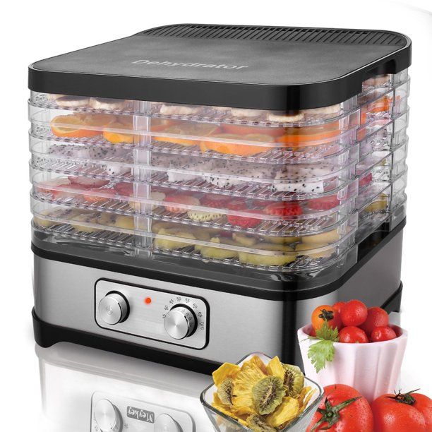Photo 1 of Homdox Food Dehydrator Silver Machine Professional Electric 5-Layers Food Preserver for Meat or Beef Fruit Vegetable Dryer