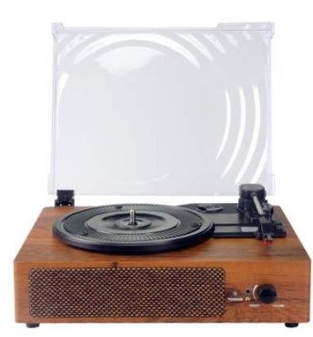 Photo 1 of Wockoder Record Player Turntable Vinyl Record Player With Speakers Bluetooth