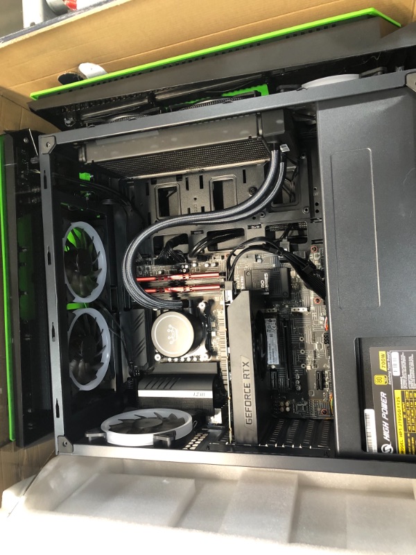 Photo 13 of CUK Mantis Custom Gamer PC (AMD Ryzen 7 with Radeon Graphics, 32GB 3200MHz DDR4 RAM, 512GB NVMe SSD + 2TB HDD, 500W PSU, AC WiFi, Windows 10 Home) Tower Gaming Desktop Computer
**FRONT FACE AND TOP ARE NOT ATTACHED**