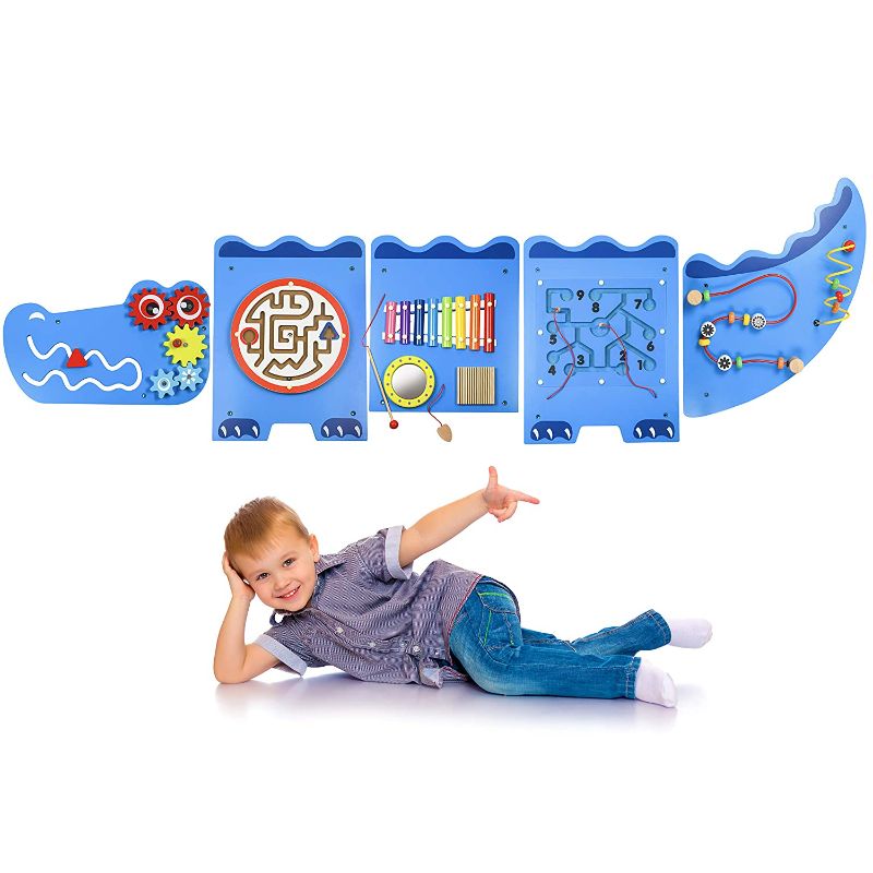 Photo 1 of **INCOMPLETE ITEM**

Little Chubby One Crocodile Activity Wall Busy Board Panels - Fun and Educational Toy for Kids - Easy to Install Wall Mounted Interactive Board Games and Mazes for Kids Encourages Development
