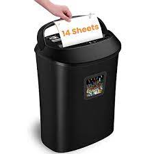 Photo 1 of Paper Shredder,VidaTeco 14-Sheet Cross-Cut Shredder with US Patented Cutter,Also Shreds Card/CD,Heavy Duty Paper Shredder for Home Office,Durable&Fast with Jam Proof System,6.6-Gallon Basket (ETL)
