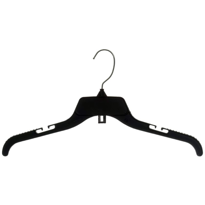 Photo 1 of 10 PACK BLACK PLASTIC HANGERS 