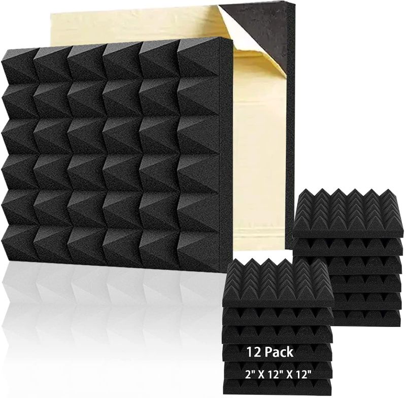 Photo 1 of 
Sound Proof Foam Panels?12pcs Acoustic Foam Panels?2" X 12" X 12" 2 SETS