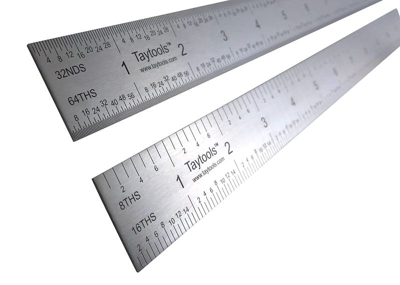 Photo 1 of 
Taytools 24" Rigid Machinist Rule Ruler Hardened Spring Steel 4R Graduations in 1/8", 1/16", 1/32" and 1/64" MRSAE-24