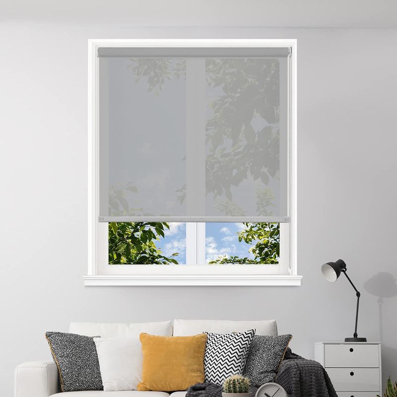 Photo 1 of 
Persilux Roller Blinds Sun Screen Roller Shades Blinds (23" W x 72" H, White) Light Filtering View Through Window Shades Durable Window Sheer...
Size:47"W x 72"H
Color:White