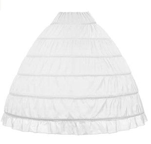 Photo 1 of Full A-line 6 Hoop Floor-Length Bridal Dress Gown Slip Petticoat