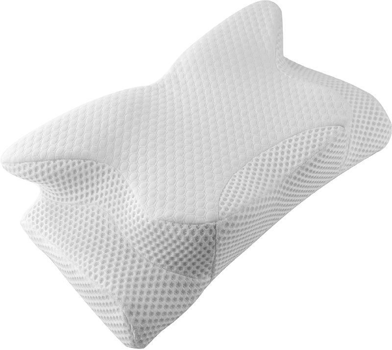 Photo 1 of 
Cervical Pillow Contour Pillow for Neck and Shoulder Pain, Coisum Orthopedic Memory Foam Pillow Ergonomic Bed Pillow for Side Sleepers Back Sleepers, Neck...
Color:White