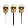 Photo 1 of 16 in. Animated LED Skeleton Halloween Pathway Markers (3-Pack)
