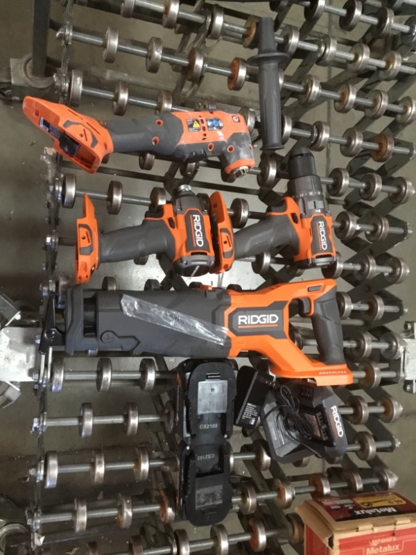 Photo 2 of 18V Brushless Cordless 4-Tool Combo Kit with (1) 4.0 Ah and (1) 2.0 Ah MAX Output Batteries, 18V Charger, and Tool Bag
