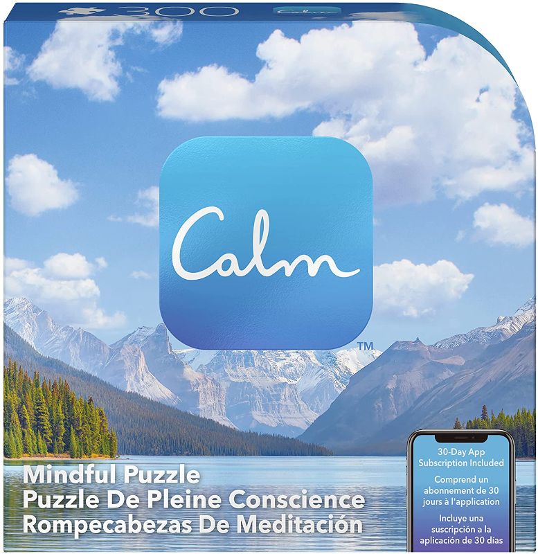Photo 1 of 300-Piece Calm Jigsaw Puzzle for Relaxation, Stress Relief, and Mood Elevation, for Adults and Kids Ages 8 and up, Jasper Lake
