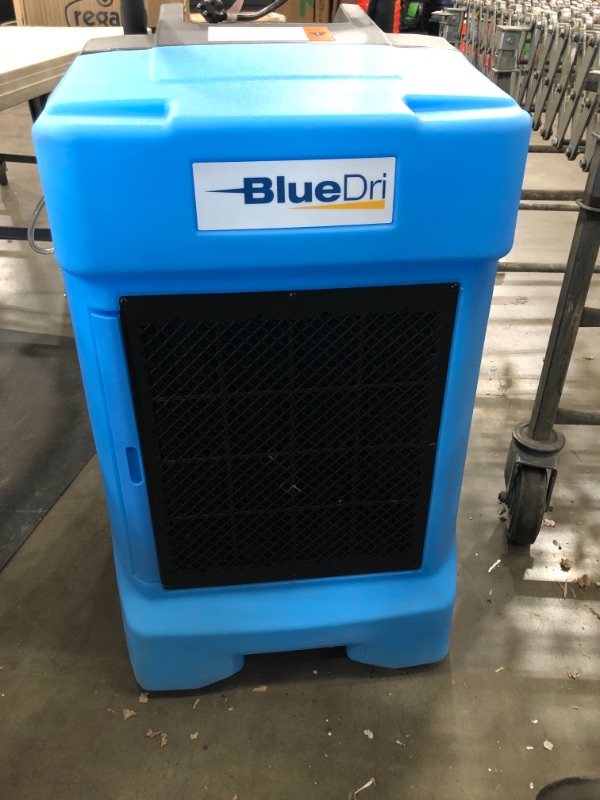 Photo 2 of ***PARTS ONLY*** BlueDri BD-BD-130-BL Industrial Commercial Dehumidifier with Hose for Basements in Homes and Job Sites, Blue
