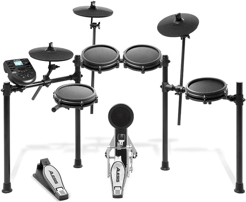 Photo 8 of Alesis Drums Nitro Mesh Kit - Electric Drum Set with USB MIDI Connectivity, Mesh Drum Pads, Kick Pedal and Rubber Kick Drum, 40 Kits and 385 Sounds
