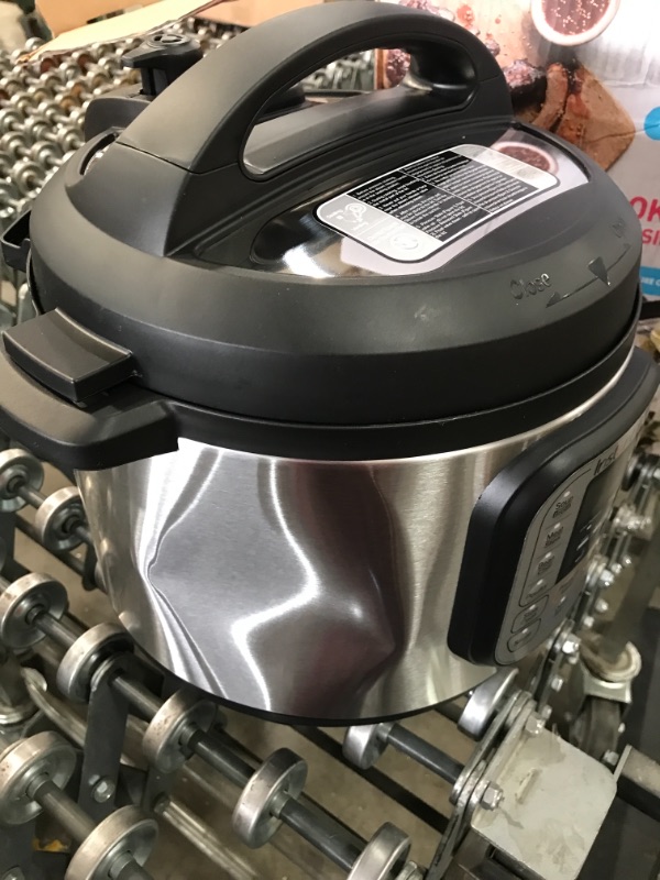 Photo 1 of Instant Pot Duo 7-in-1 Electric Pressure Cooker, Slow Cooker, Rice Cooker, Steamer, Sauté, Yogurt Maker, Warmer & Sterilizer, 6 Quart, Stainless Steel/Black