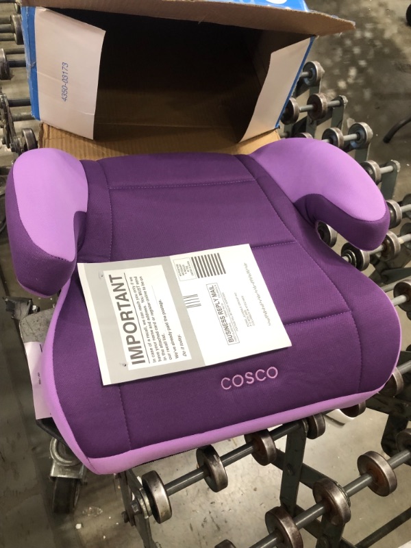 Photo 2 of Cosco Topside Child Safe Belt Positioned Backless Booster Car Seat, Purple Grape