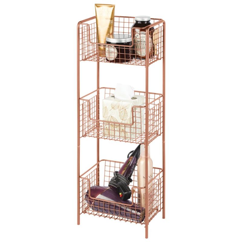 Photo 3 of BUNDLE, My Brest Friend Original Pillow - Bluebells
AND MDesign 3 Tier Vertical Standing Bathroom Shelving Unit, Decorative Metal Storage Organizer Tower Rack Center with 3 Basket Bins to Hold and Organize
