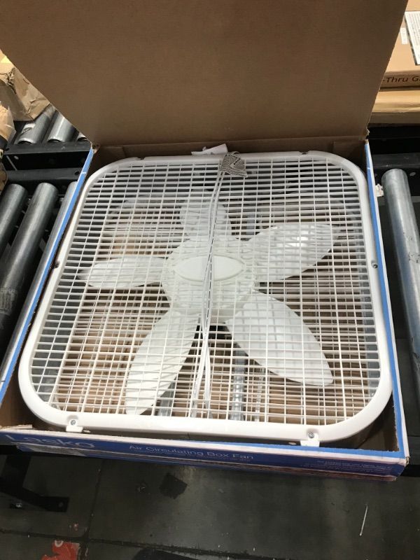 Photo 2 of 20 in. Air Circulating Box Fan with 3 Speeds