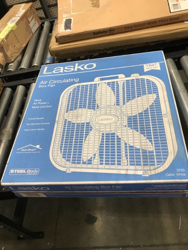 Photo 1 of 20 in. Air Circulating Box Fan with 3 Speeds